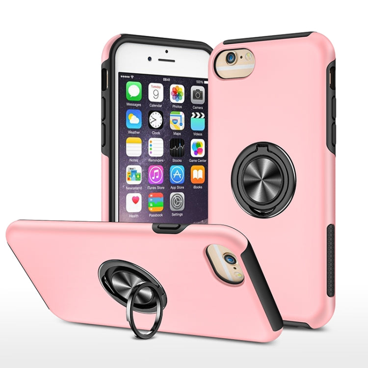 PC + TPU Shockproof Magnetic Protective Case with Invisible Ring Holder, For iPhone 6, For iPhone 6 Plus, For iPhone SE 2022 / SE 2020 / 8 / 7, For iPhone 8 Plus / 7 Plus, For iPhone XS / X, For iPhone XR, For iPhone XS Max, For iPhone 11