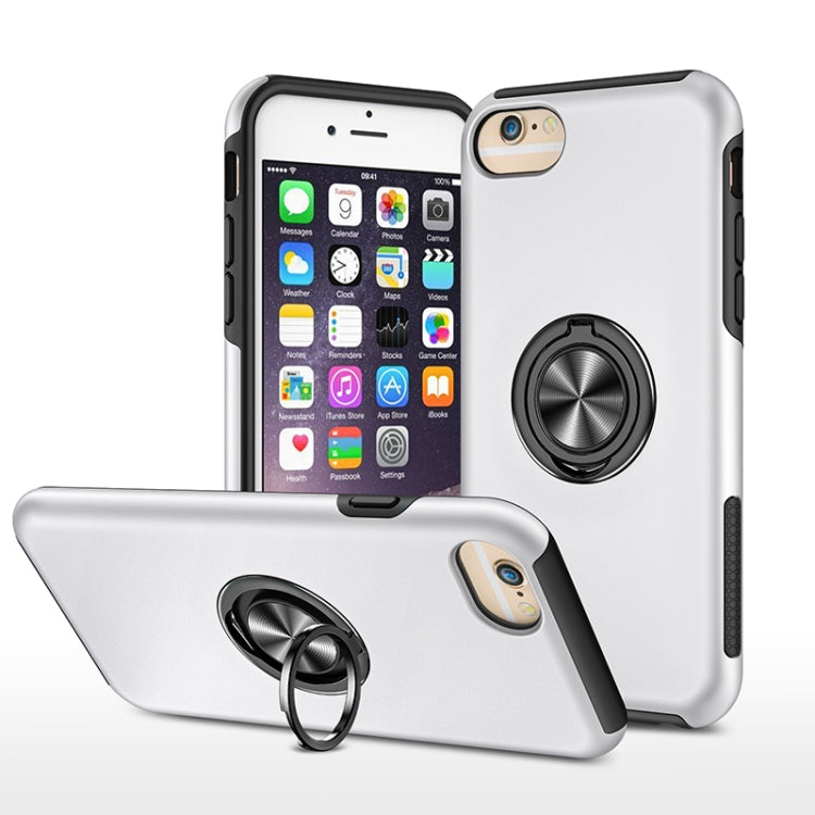 PC + TPU Shockproof Magnetic Protective Case with Invisible Ring Holder, For iPhone 6, For iPhone 6 Plus, For iPhone SE 2022 / SE 2020 / 8 / 7, For iPhone 8 Plus / 7 Plus, For iPhone XS / X, For iPhone XR, For iPhone XS Max, For iPhone 11