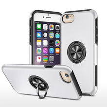 Load image into Gallery viewer, PC + TPU Shockproof Magnetic Protective Case with Invisible Ring Holder, For iPhone 6, For iPhone 6 Plus, For iPhone SE 2022 / SE 2020 / 8 / 7, For iPhone 8 Plus / 7 Plus, For iPhone XS / X, For iPhone XR, For iPhone XS Max, For iPhone 11