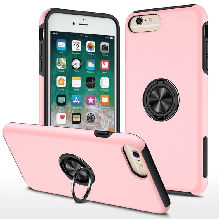 PC + TPU Shockproof Magnetic Protective Case with Invisible Ring Holder, For iPhone 6, For iPhone 6 Plus, For iPhone SE 2022 / SE 2020 / 8 / 7, For iPhone 8 Plus / 7 Plus, For iPhone XS / X, For iPhone XR, For iPhone XS Max, For iPhone 11