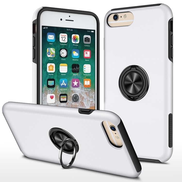 PC + TPU Shockproof Magnetic Protective Case with Invisible Ring Holder, For iPhone 6, For iPhone 6 Plus, For iPhone SE 2022 / SE 2020 / 8 / 7, For iPhone 8 Plus / 7 Plus, For iPhone XS / X, For iPhone XR, For iPhone XS Max, For iPhone 11