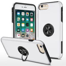 Load image into Gallery viewer, PC + TPU Shockproof Magnetic Protective Case with Invisible Ring Holder, For iPhone 6, For iPhone 6 Plus, For iPhone SE 2022 / SE 2020 / 8 / 7, For iPhone 8 Plus / 7 Plus, For iPhone XS / X, For iPhone XR, For iPhone XS Max, For iPhone 11