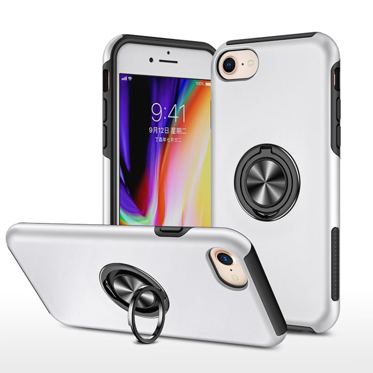 PC + TPU Shockproof Magnetic Protective Case with Invisible Ring Holder, For iPhone 6, For iPhone 6 Plus, For iPhone SE 2022 / SE 2020 / 8 / 7, For iPhone 8 Plus / 7 Plus, For iPhone XS / X, For iPhone XR, For iPhone XS Max, For iPhone 11