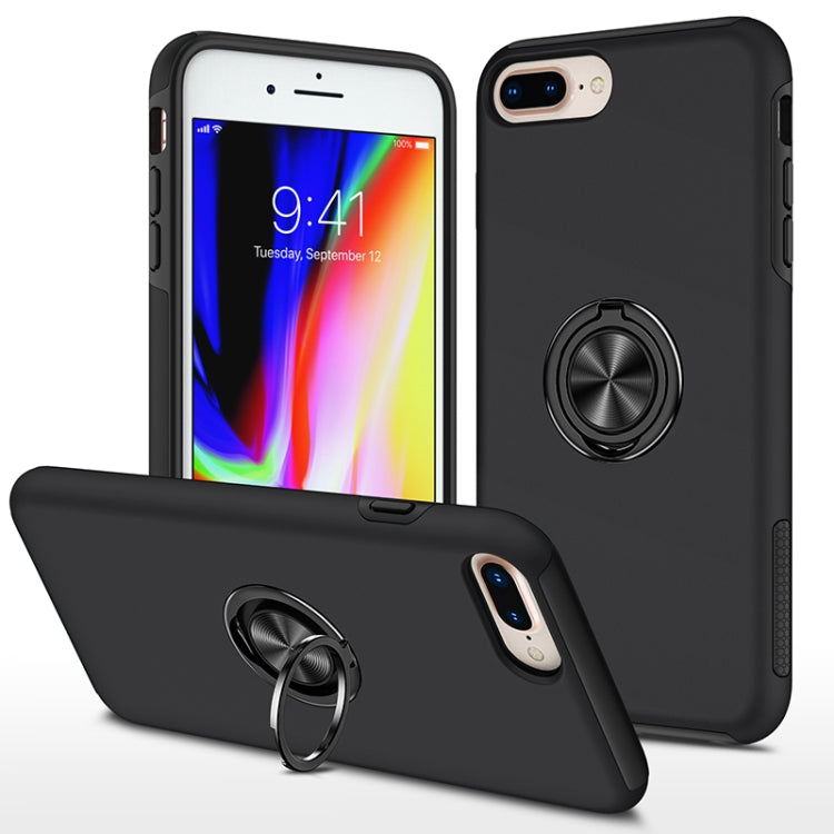 PC + TPU Shockproof Magnetic Protective Case with Invisible Ring Holder, For iPhone 6, For iPhone 6 Plus, For iPhone SE 2022 / SE 2020 / 8 / 7, For iPhone 8 Plus / 7 Plus, For iPhone XS / X, For iPhone XR, For iPhone XS Max, For iPhone 11