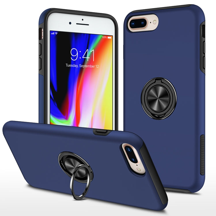PC + TPU Shockproof Magnetic Protective Case with Invisible Ring Holder, For iPhone 6, For iPhone 6 Plus, For iPhone SE 2022 / SE 2020 / 8 / 7, For iPhone 8 Plus / 7 Plus, For iPhone XS / X, For iPhone XR, For iPhone XS Max, For iPhone 11