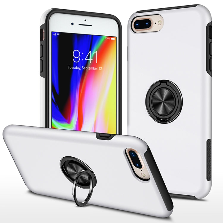 PC + TPU Shockproof Magnetic Protective Case with Invisible Ring Holder, For iPhone 6, For iPhone 6 Plus, For iPhone SE 2022 / SE 2020 / 8 / 7, For iPhone 8 Plus / 7 Plus, For iPhone XS / X, For iPhone XR, For iPhone XS Max, For iPhone 11