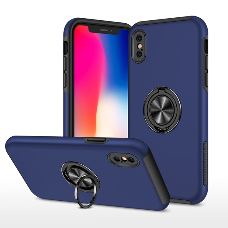 PC + TPU Shockproof Magnetic Protective Case with Invisible Ring Holder, For iPhone 6, For iPhone 6 Plus, For iPhone SE 2022 / SE 2020 / 8 / 7, For iPhone 8 Plus / 7 Plus, For iPhone XS / X, For iPhone XR, For iPhone XS Max, For iPhone 11