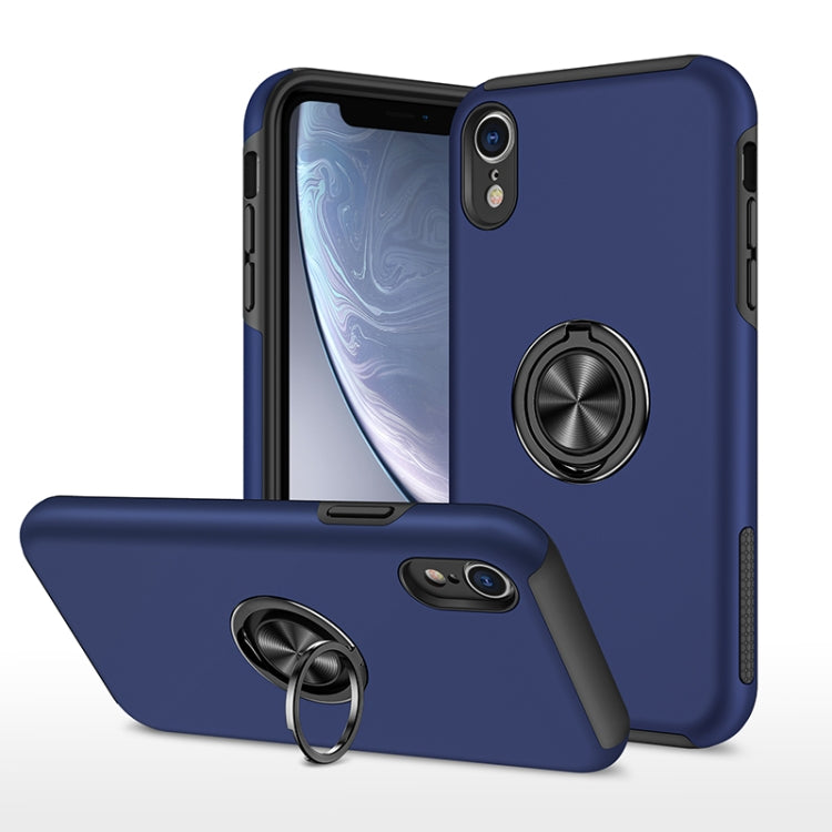PC + TPU Shockproof Magnetic Protective Case with Invisible Ring Holder, For iPhone 6, For iPhone 6 Plus, For iPhone SE 2022 / SE 2020 / 8 / 7, For iPhone 8 Plus / 7 Plus, For iPhone XS / X, For iPhone XR, For iPhone XS Max, For iPhone 11