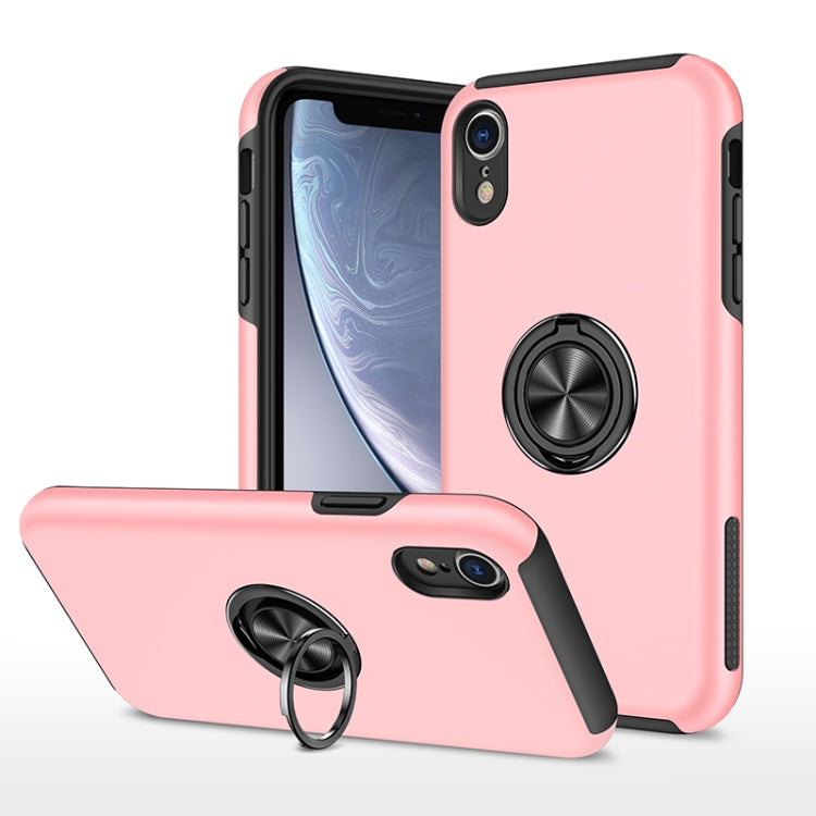 PC + TPU Shockproof Magnetic Protective Case with Invisible Ring Holder, For iPhone 6, For iPhone 6 Plus, For iPhone SE 2022 / SE 2020 / 8 / 7, For iPhone 8 Plus / 7 Plus, For iPhone XS / X, For iPhone XR, For iPhone XS Max, For iPhone 11