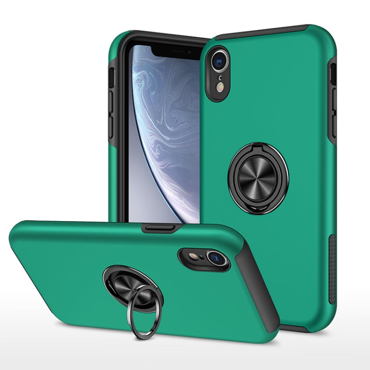PC + TPU Shockproof Magnetic Protective Case with Invisible Ring Holder, For iPhone 6, For iPhone 6 Plus, For iPhone SE 2022 / SE 2020 / 8 / 7, For iPhone 8 Plus / 7 Plus, For iPhone XS / X, For iPhone XR, For iPhone XS Max, For iPhone 11
