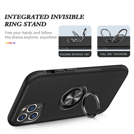 PC + TPU Shockproof Magnetic Protective Case with Invisible Ring Holder, For iPhone 11 Pro, For iPhone 11 Pro Max, For iPhone 12 mini, For iPhone 12, For iPhone 12 Pro, For iPhone 12 Pro Max