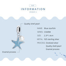 Load image into Gallery viewer, S925 Sterling Silver Starfish Pendant DIY Bracelet Necklace Accessories, Starfish