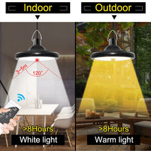 Load image into Gallery viewer, Smart Induction 2 in 1 112LEDs Solar Light Indoor and Outdoor Garden Garage LED Lamp, 2 in 1 White Light, 2 in 1 Warm Light
