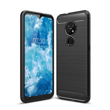 Load image into Gallery viewer, Brushed Texture Carbon Fiber TPU Protective Case, For Nokia 7.2 &amp; 6.2