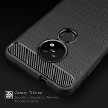 Load image into Gallery viewer, Brushed Texture Carbon Fiber TPU Protective Case, For Nokia 7.2 &amp; 6.2