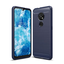 Load image into Gallery viewer, Brushed Texture Carbon Fiber TPU Protective Case, For Nokia 7.2 &amp; 6.2