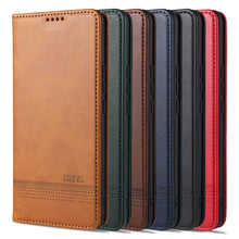 Load image into Gallery viewer, AZNS Magnetic Calf Texture Horizontal Flip Leather Case with Card Slots &amp; Holder &amp; Wallet, For vivo S9, For vivo S9e, For Xiaomi Redmi Note 10, For Xiaomi Redmi Note 10S, For Samsung Galaxy A02