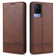 Load image into Gallery viewer, AZNS Magnetic Calf Texture Horizontal Flip Leather Case with Card Slots &amp; Holder &amp; Wallet, For vivo S9, For vivo S9e, For Xiaomi Redmi Note 10, For Xiaomi Redmi Note 10S, For Samsung Galaxy A02