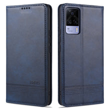 Load image into Gallery viewer, AZNS Magnetic Calf Texture Horizontal Flip Leather Case with Card Slots &amp; Holder &amp; Wallet, For vivo S9, For vivo S9e, For Xiaomi Redmi Note 10, For Xiaomi Redmi Note 10S, For Samsung Galaxy A02