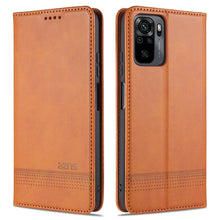 Load image into Gallery viewer, AZNS Magnetic Calf Texture Horizontal Flip Leather Case with Card Slots &amp; Holder &amp; Wallet, For vivo S9, For vivo S9e, For Xiaomi Redmi Note 10, For Xiaomi Redmi Note 10S, For Samsung Galaxy A02