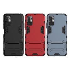 Load image into Gallery viewer, Shockproof PC + TPU Protective Case with Hidden Holder, For Xiaomi Redmi Note 10 5G, For Samsung Galaxy F62 / M62