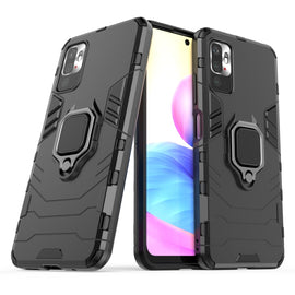 Shockproof PC + TPU Protective Case with Magnetic Ring Holder, For Xiaomi Redmi Note 10 5G, For Samsung Galaxy F62 / M62