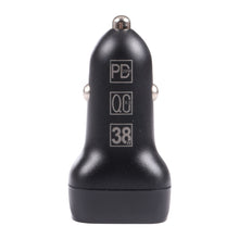 Load image into Gallery viewer, QC USB + USB-C / Type-C Dual Ports Fast Charging Car Charger with Luminous Aperture