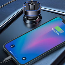 Load image into Gallery viewer, QC USB + USB-C / Type-C Dual Ports Fast Charging Car Charger with Luminous Aperture
