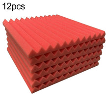 Load image into Gallery viewer, 30x30x2.5cm Triangular Groove Style Recording Studio Drum Video Room Sound Insulation Board Silencer Cotton, 6 PCS, 10 PCS, 12 PCS, 20 PCS, 24 PCS
