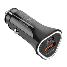 Load image into Gallery viewer, YSY-313PD30W QC3.0 USB + PD 30W USB-C / Type-C Triangle Dual Ports Fast Charging Car Charger, Car Charger