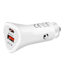 Load image into Gallery viewer, YSY-313PD30W QC3.0 USB + PD 30W USB-C / Type-C Triangle Dual Ports Fast Charging Car Charger, Car Charger