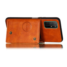 Load image into Gallery viewer, Double Buckle PU + TPU Shockproof Magnetic Protective Case with Card Slots &amp; Holder, For Samsung Galaxy A32 5G