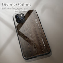 Load image into Gallery viewer, Wood Grain Tempered Glass + TPU Shockproof Case, For iPhone 12 mini, For iPhone 12 / 12 Pro, For iPhone 12 Pro Max