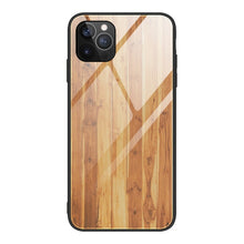 Load image into Gallery viewer, Wood Grain Tempered Glass + TPU Shockproof Case, For iPhone 12 mini, For iPhone 12 / 12 Pro, For iPhone 12 Pro Max