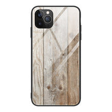 Load image into Gallery viewer, Wood Grain Tempered Glass + TPU Shockproof Case, For iPhone 12 mini, For iPhone 12 / 12 Pro, For iPhone 12 Pro Max