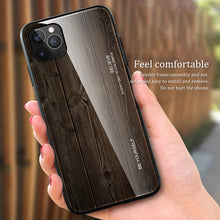 Load image into Gallery viewer, Wood Grain Tempered Glass + TPU Shockproof Case, For iPhone 12 mini, For iPhone 12 / 12 Pro, For iPhone 12 Pro Max