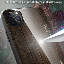 Load image into Gallery viewer, Wood Grain Tempered Glass + TPU Shockproof Case, For iPhone 12 mini, For iPhone 12 / 12 Pro, For iPhone 12 Pro Max