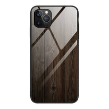 Load image into Gallery viewer, Wood Grain Tempered Glass + TPU Shockproof Case, For iPhone 12 mini, For iPhone 12 / 12 Pro, For iPhone 12 Pro Max
