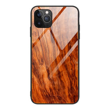 Load image into Gallery viewer, Wood Grain Tempered Glass + TPU Shockproof Case, For iPhone 12 mini, For iPhone 12 / 12 Pro, For iPhone 12 Pro Max