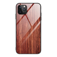 Load image into Gallery viewer, Wood Grain Tempered Glass + TPU Shockproof Case, For iPhone 12 mini, For iPhone 12 / 12 Pro, For iPhone 12 Pro Max
