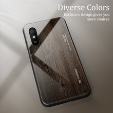 Load image into Gallery viewer, Wood Grain Tempered Glass + TPU Shockproof Case, For Xiaomi Redmi 9A, For Xiaomi Redmi Note 9S, For Xiaomi Redmi Note 10 Pro / Pro Max