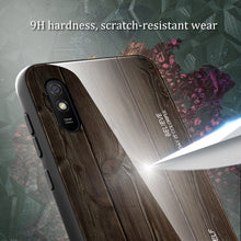 Load image into Gallery viewer, Wood Grain Tempered Glass + TPU Shockproof Case, For Xiaomi Redmi 9A, For Xiaomi Redmi Note 9S, For Xiaomi Redmi Note 10 Pro / Pro Max