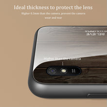Load image into Gallery viewer, Wood Grain Tempered Glass + TPU Shockproof Case, For Xiaomi Redmi 9A, For Xiaomi Redmi Note 9S, For Xiaomi Redmi Note 10 Pro / Pro Max