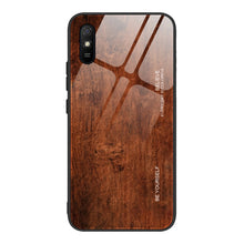 Load image into Gallery viewer, Wood Grain Tempered Glass + TPU Shockproof Case, For Xiaomi Redmi 9A, For Xiaomi Redmi Note 9S, For Xiaomi Redmi Note 10 Pro / Pro Max