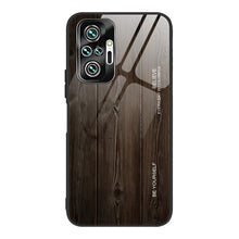 Load image into Gallery viewer, Wood Grain Tempered Glass + TPU Shockproof Case, For Xiaomi Redmi 9A, For Xiaomi Redmi Note 9S, For Xiaomi Redmi Note 10 Pro / Pro Max