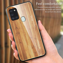 Load image into Gallery viewer, Wood Grain Tempered Glass + TPU Shockproof Case, For Samsung Galaxy A21s, For Samsung Galaxy A51, For Samsung Galaxy Note10+