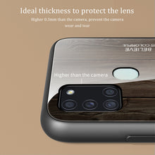 Load image into Gallery viewer, Wood Grain Tempered Glass + TPU Shockproof Case, For Samsung Galaxy A21s, For Samsung Galaxy A51, For Samsung Galaxy Note10+