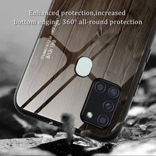 Load image into Gallery viewer, Wood Grain Tempered Glass + TPU Shockproof Case, For Samsung Galaxy A21s, For Samsung Galaxy A51, For Samsung Galaxy Note10+
