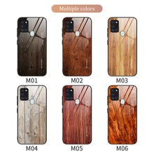 Load image into Gallery viewer, Wood Grain Tempered Glass + TPU Shockproof Case, For Samsung Galaxy A21s, For Samsung Galaxy A51, For Samsung Galaxy Note10+