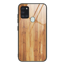 Load image into Gallery viewer, Wood Grain Tempered Glass + TPU Shockproof Case, For Samsung Galaxy A21s, For Samsung Galaxy A51, For Samsung Galaxy Note10+